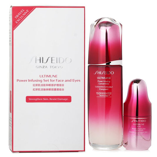 Shiseido
Ultimune Power Infusing (Imugenerationred Technology) Set: Face Concentrate 100Ml + Eye Concentrate 15Ml