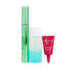 Clarins Lash Lift Effect Collection: Supra Lift & Curl Mascara 8ml+Eye Makeup Remover 30ml+Total Eye Lift 3ml  3pcs