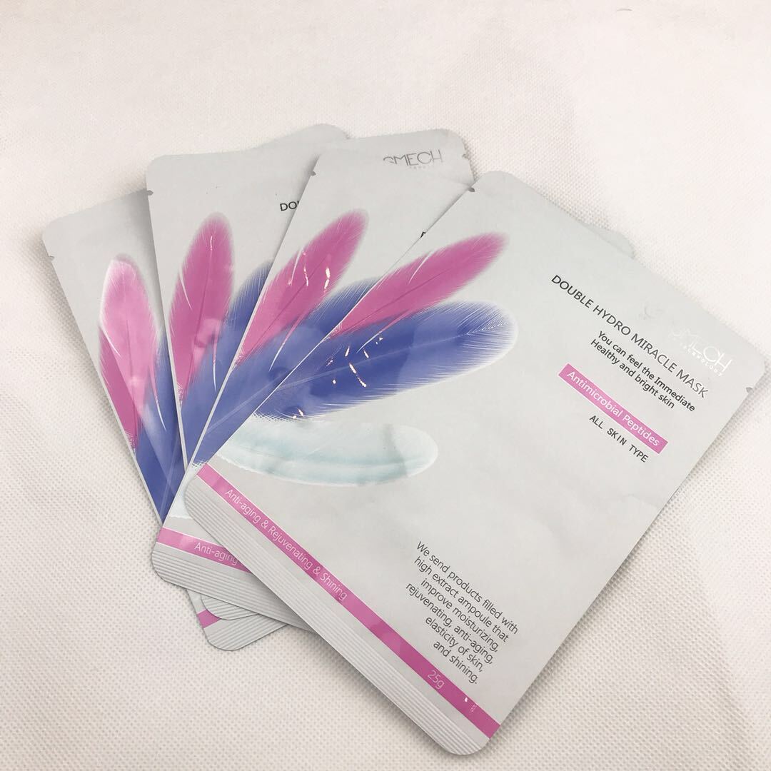 Cosmech Double Hydro Miracle Mask 25g*10ea 羽毛天鵝絨面膜