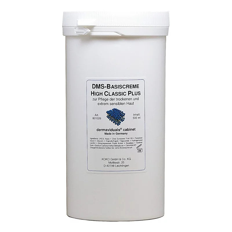 dermaviduals DMS Base Cream High Classic Plus 500ml (Salon Size)