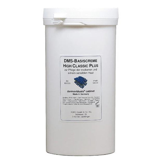 Dermaviduals DMS Base Cream High Classic Plus (Basiscreme High Classic Plus) Salon Size 500ml