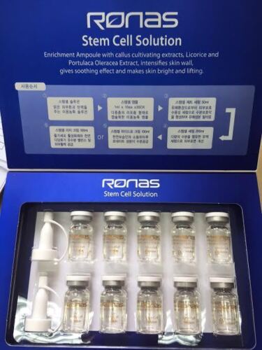 3 Boxes x Korea Ronas Stem Cell Solution Essence 5ml x 10 Bottles