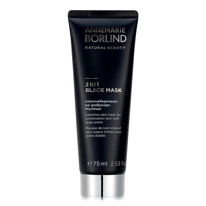 Annemarie Borlind 2 In 1 Black Mask-Intensive Care Mask-Combination 75ml