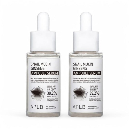 APLB Snail Mucin Ginseng Ampoule Serum Set 2 pcs