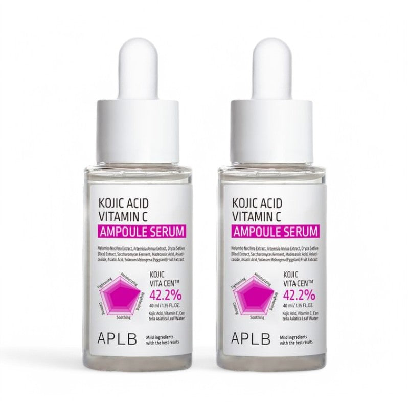 APLB Kojic Acid Vitamin C Ampoule Serum Set 40ml x 2 pcs