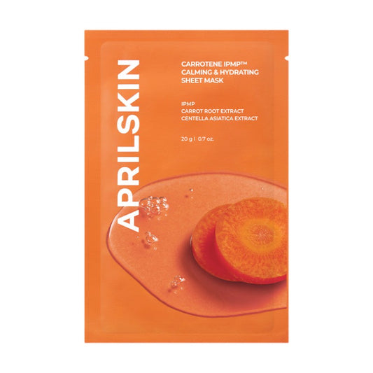 APRILSKIN Carrotene IPMP Calming & Hydrating Sheet Mask 20g x 1 Sheet