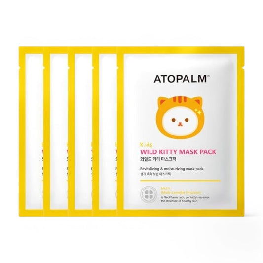 ATOPALM Kids Wild Kitty Mask Pack Set 15ml x 5 sheets