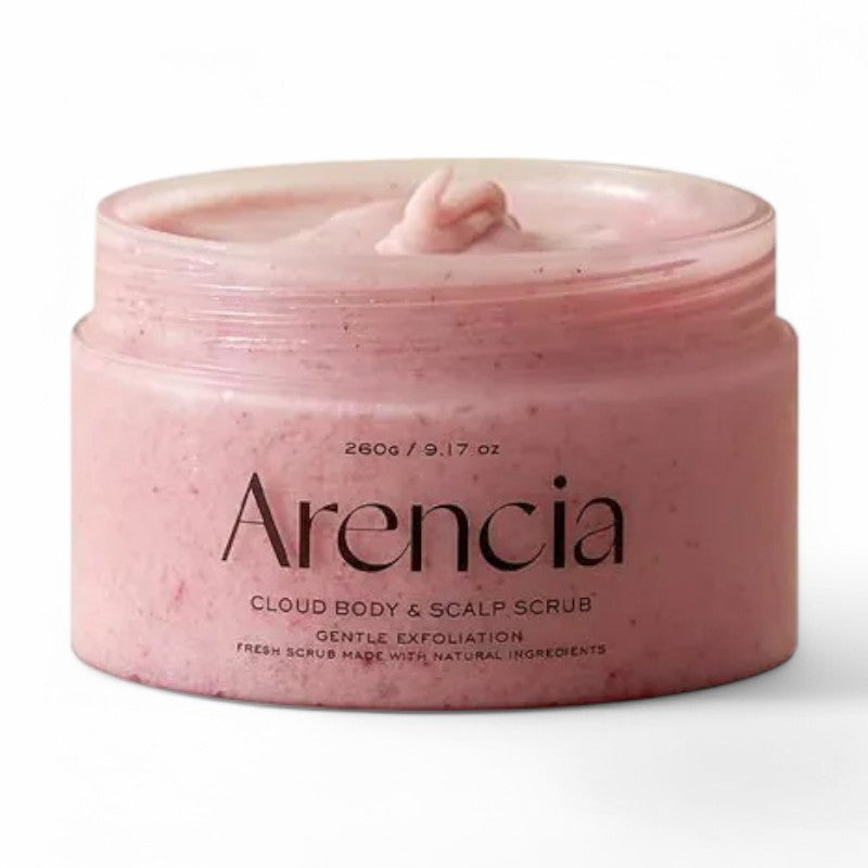 Arencia Cloud Body & Scalp Scrub - 5 Types Lavender & Pear  260g