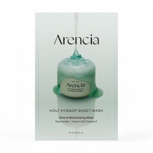 Arencia Holy Hyssop Sheet Mask Set 27ml x 5 sheets