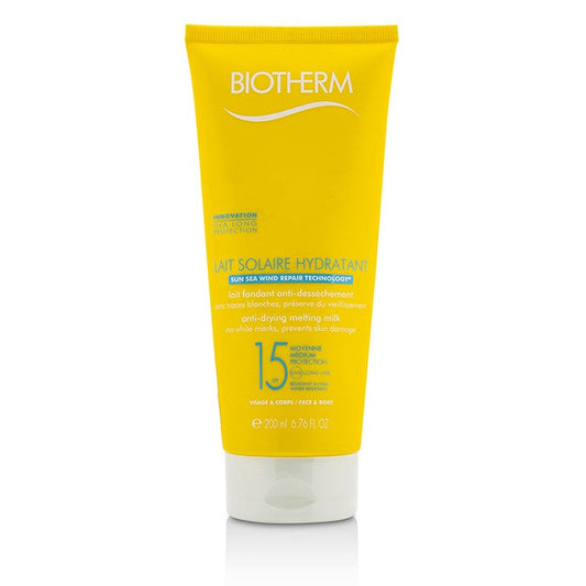 Biotherm Lait Solaire Hydratant Anti-Drying Melting Milk SPF 15 - For Face & Body 73621/1856686 200ml/6.76ml