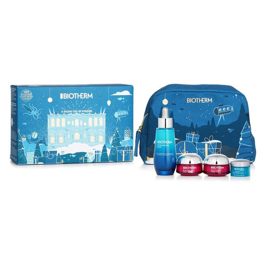 Biotherm Life Plankton Elixir Set: Elixir Serum 50ml + Day Cream 15ml + Night Cream 15ml+ Lift Plankton Eye 5ml LE1288 / 881821 4pcs+1pouch