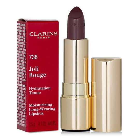 Clarins Joli Rouge (Long Wearing Moisturizing Lipstick) - # 738 Royal Plum 441191/4435710 3.5g/0.1oz (Parallel Import)