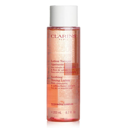Clarins Soothing Toning Lotion with Chamomile & Saffron Flower Extracts - Very Dry or Sensitive Skin  200ml/6.7oz (Parallel Import)