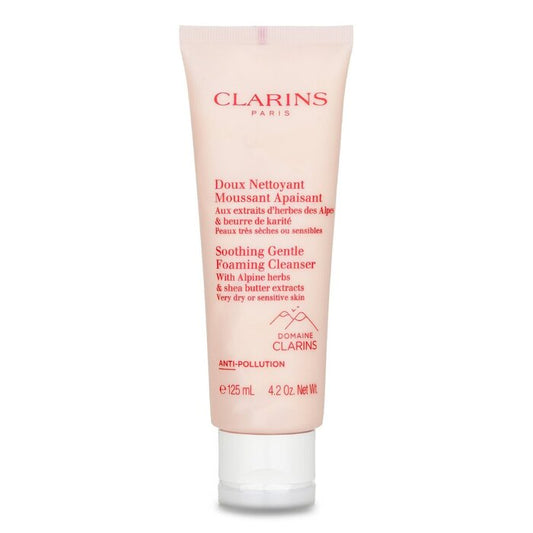 Clarins Soothing Gentle Foaming Cleanser with Alpine Herbs & Shea Butter Extracts - Very Dry or Sensitive Skin  125ml/4.2oz (Parallel Import)