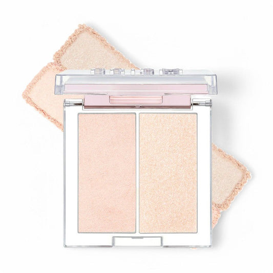 CLIO Prism Highlighter Duo - 2 Colors #01 Cream Fizz