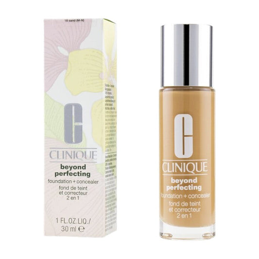Clinique Beyond Perfecting Foundation & Concealer - # 18 Sand (M-N) Z9FF-18 / 712013 30ml/1oz