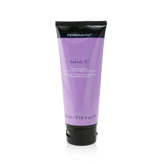 DERMAdoctor Kakadu C Brightening Daily Cleanser, Toner & Makeup Remover (Tube) 00639/20292-7 210ml/7.1oz