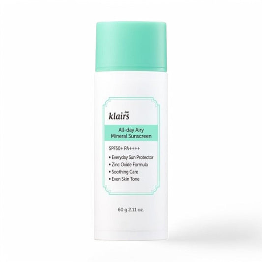 Dear, Klairs All-day Airy Mineral Sunscreen Jumbo 60g