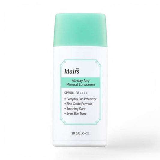 Dear, Klairs All-day Airy Mineral Sunscreen Mini 10g