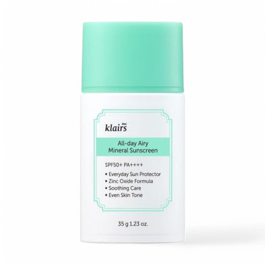 Dear, Klairs All-day Airy Mineral Sunscreen 35g