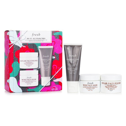 Fresh Do It All Face Mask Trio Set: Purifying Mask 30ml + Sugar Face Polish Mask 30ml + Rose Face Mask 30ml H00006589 / 159077 3pcs