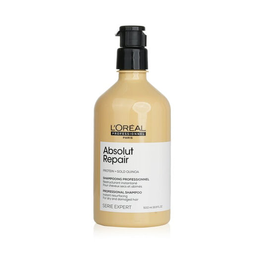 L'Oréal Paris Professionnel Serie Expert - Absolut Repair Gold Quinoa + Protein Instant Resurfacing Shampoo 500ml/16.9oz