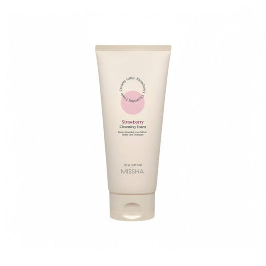 MISSHA Creamy Latte Cleansing Foam - 3 Types Strawberry