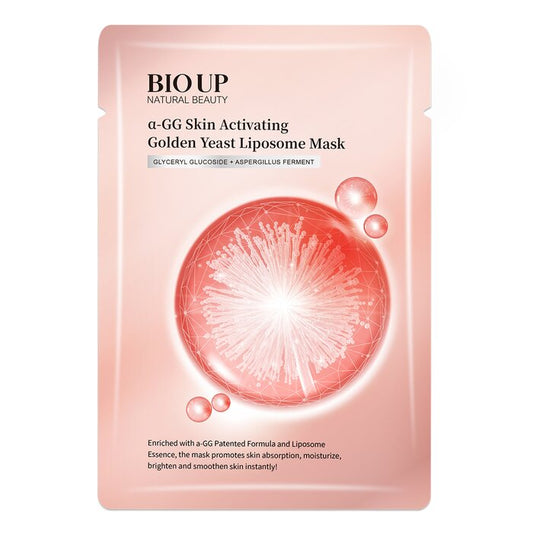 Natural Beauty BIO UP a-GG Skin Activating Golden Yeast Liposome Mask 5sheets x 25ml