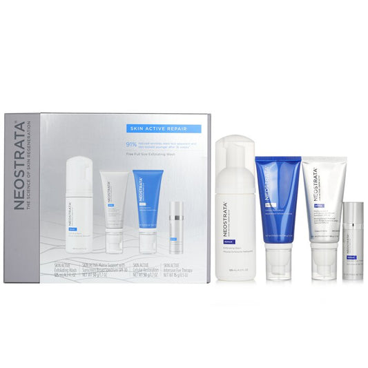 NeoStrata Skin Active Repair Kit: Exfoliating Wash + Matrix Support SPF30 + Cellular Restoration + Intensive Eye Therapy 4pcs (parallel import)