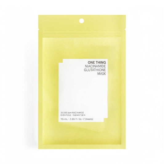 ONE THING Niacinamide Glutathione Mask 7 sheets