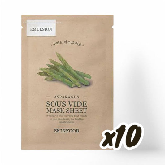 SKINFOOD Sous Vide Mask Set - 10 Types Asparagus 22g x 10 pcs