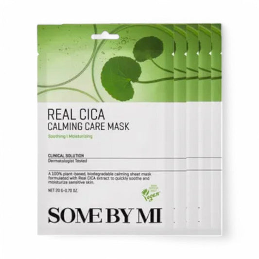 SOME BY MI Real Care Mask Bundle Set - 10 Types 2024 Version - Cica Calming 20g x 5pcs