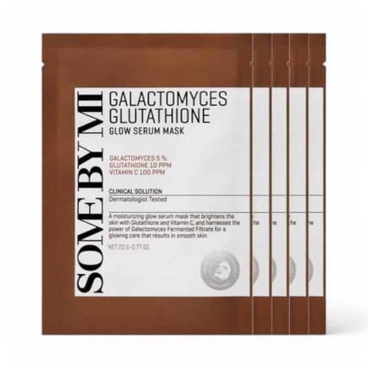 SOME BY MI Galactomyces Glutathione Glow Serum Mask Bundle Set 22g x 5 sheets