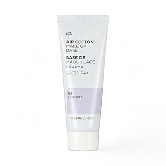 THE FACE SHOP Air Cotton Makeup Base SPF30 PA++ (2 Colors) #02 Lavender
