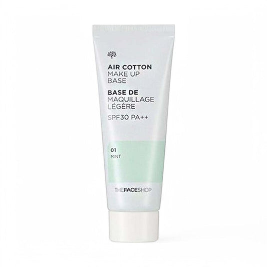 THE FACE SHOP Air Cotton Makeup Base SPF30 PA++ (2 Colors) #01 Mint