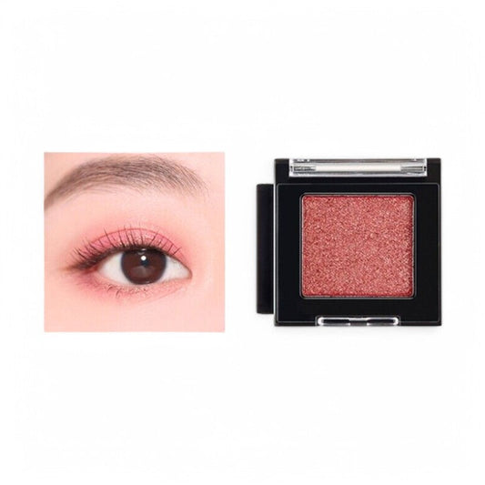 THE FACE SHOP fmgt Mono Cube Eyeshadow Glitter - 15 Colors #RD01 Chicago Red