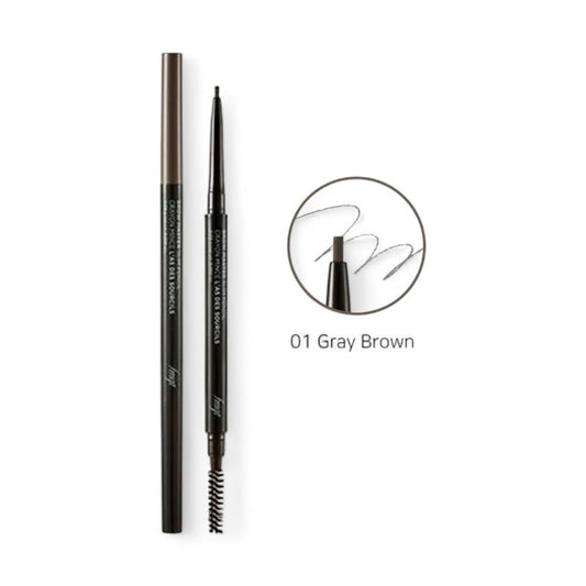 THE FACE SHOP fmgt Brow Master Slim Pencil - 4 Colors #01 Gray Brown