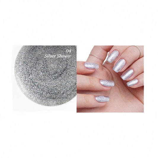 THE FACE SHOP fmgt Easy Gel - 13 Colors #04 Silver Shower