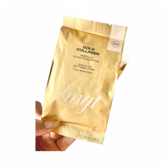 THE FACE SHOP fmgt Gold Collagen Ampoule Glow Foundation Refill Only - 2 Colors #203