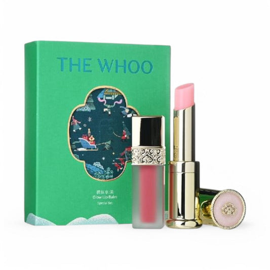 THE WHOO Gongjinhyang Mi Glow Lip Balm Pink Special Set 2024 Holiday Edition 2 pcs