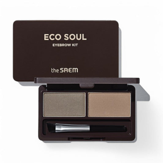 The Saem Eco Soul Eyebrow Kit - 2 Types #01 Natural Brown