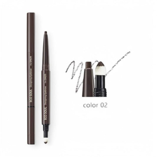The Saem Eco Soul Designing Eyebrow (3 Colors) #02 Dark Brown