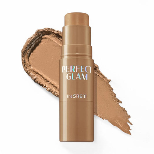 The Saem Perfect Glam Stick Blusher - 4 Colors #BR01 Brown Choux