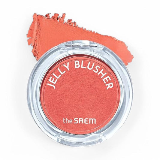 The Saem Jelly Blusher - 6 Colors #OR01 Dazzling Orange