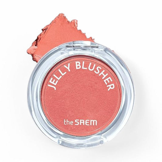 The Saem Jelly Blusher - 6 Colors #CR01 Peach Crush