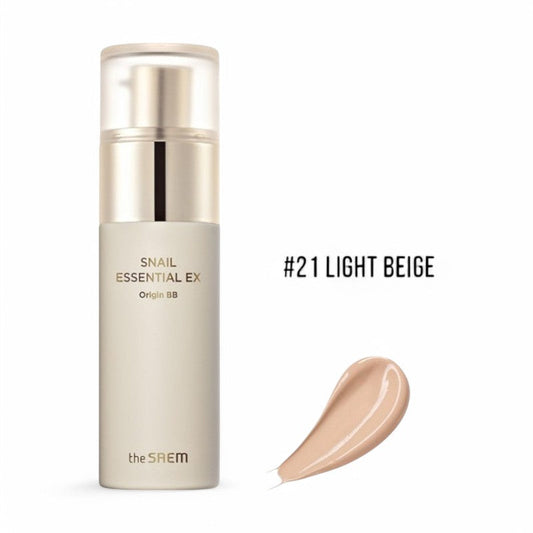 The Saem Snail Essential EX Origin BB - 2 Colors 2023 Version - #21 Light Beige
