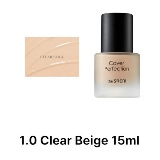 The Saem Cover Perfection Concealer Foundation Mini - 3 Colors #1.0 Clear Beige