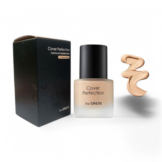 The Saem Cover Perfection Concealer Foundation Mini - 3 Colors #1.5 Natural Beige