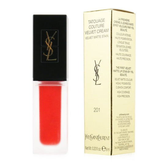 Yves Saint Laurent Tatouage Couture Velvet Cream Velvet Matte Stain - # 201 Rouge Tatouage 942608 6ml/0.2oz