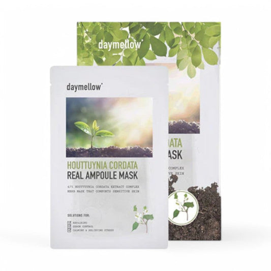 daymellow Real Ampoule Mask Set - 2 Types #01 Houttuynia Cordata 27ml x 5 pcs